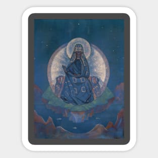 The Mother of The World by Nicholas Roerich Sticker